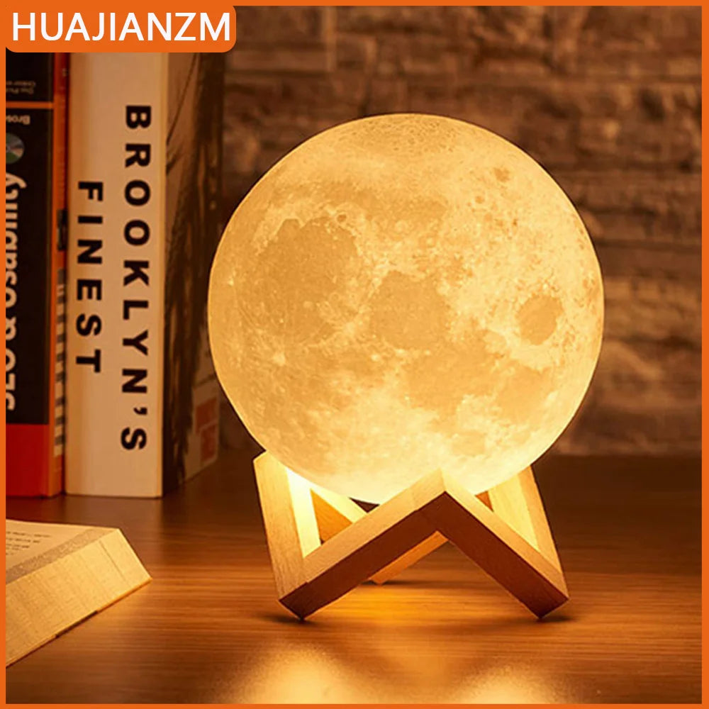 Moon LED Night Light | Battery Powered with Stand | Braviixx