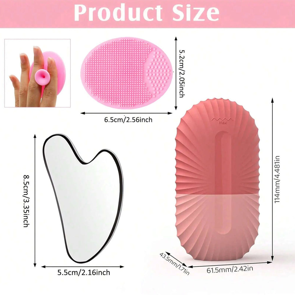 Silicone Ice Roller & Face Ice Tray | Anti-Puffiness Facial Massage Beauty Tool | 10 Colours