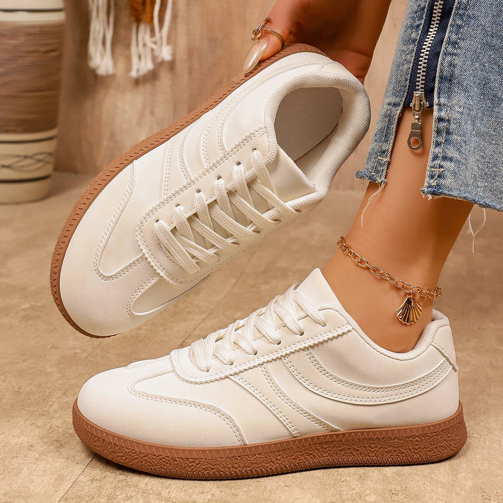 Women's Retro Platform Sneakers | Lace-Up Thick Sole Vulcanized Shoes | 3 Colors | EU 36–43