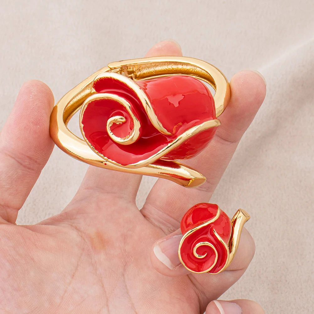 Flower Bracelet & Ring Set | Braviixx