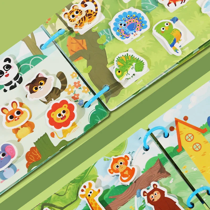 Kids' Reusable Sticker Quiet Book | Braviixx