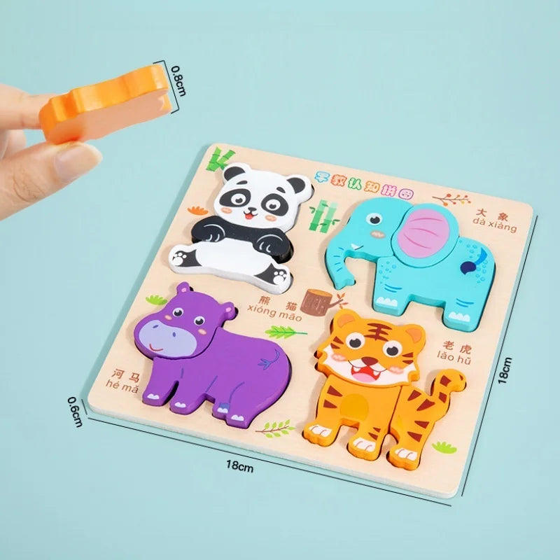 Wooden 3D Shape-Matching Puzzle | Braviixx