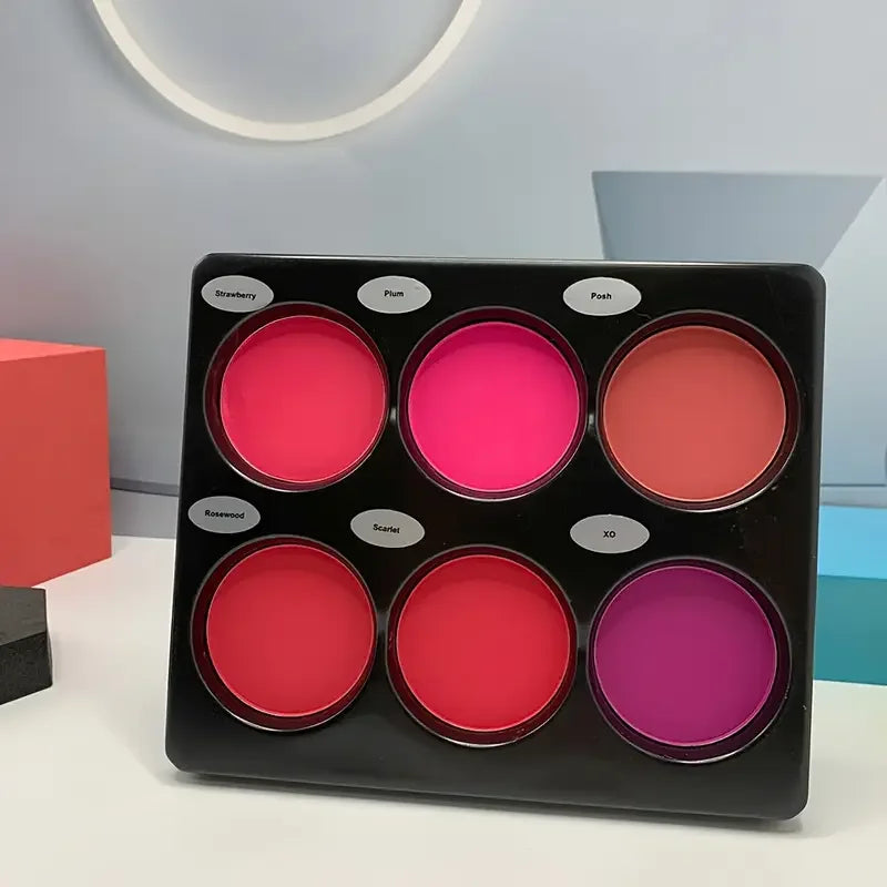6-Colour Matte Blush Palette | Natural Contouring Blusher | Long-Lasting 18g Beauty Palette