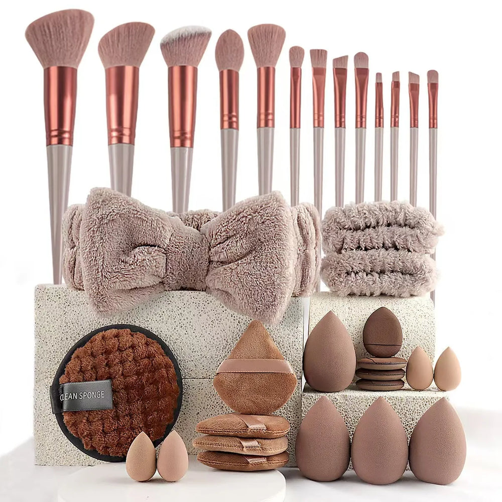 Multi-Size Makeup Tool Set | Sponges, Brushes & Beauty Accessories | Braviixx