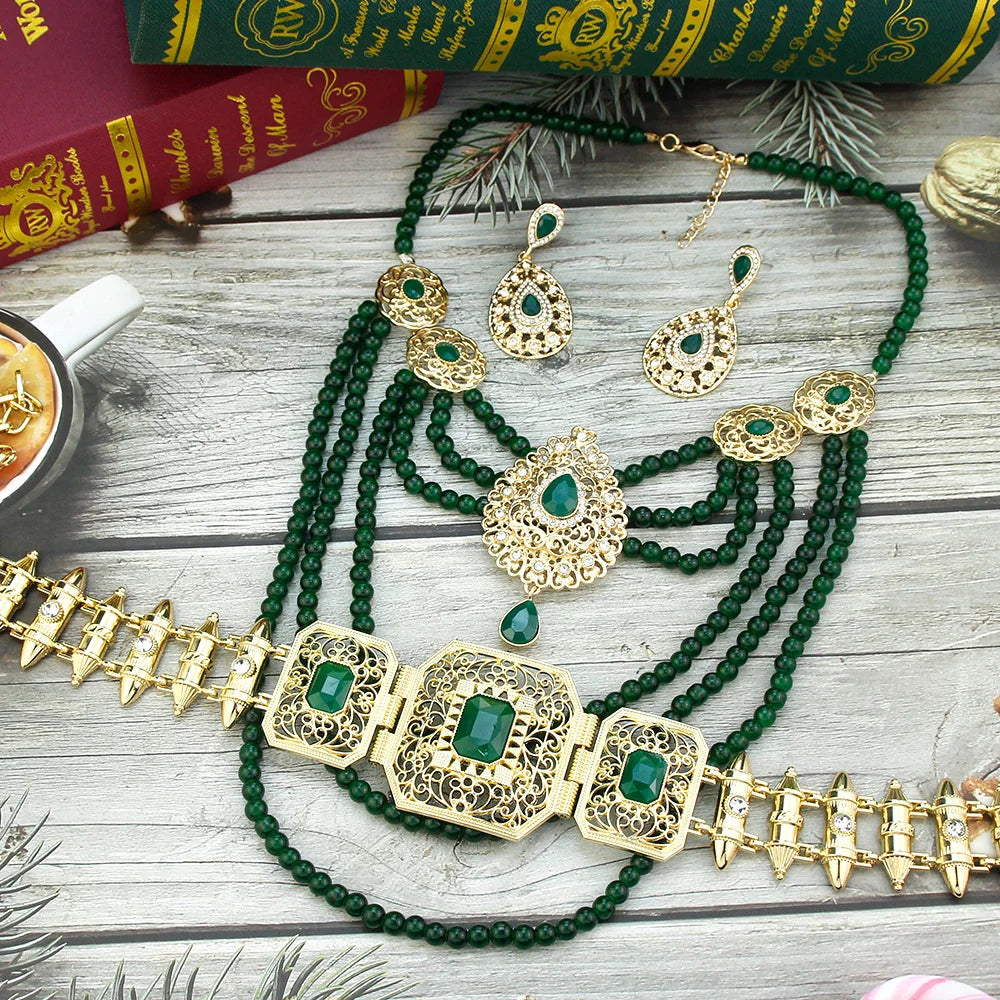 Layered Bead Caftan Jewellery Set | Braviixx