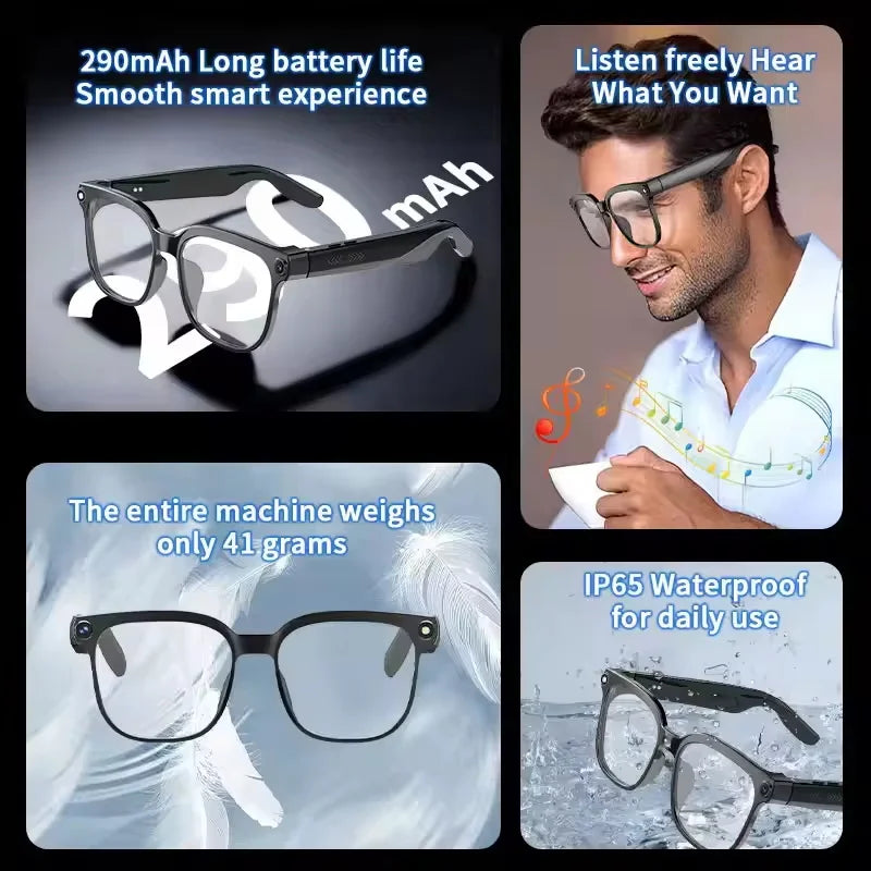 800W Pixel AI Camera Smart Glasses | Braviixx
