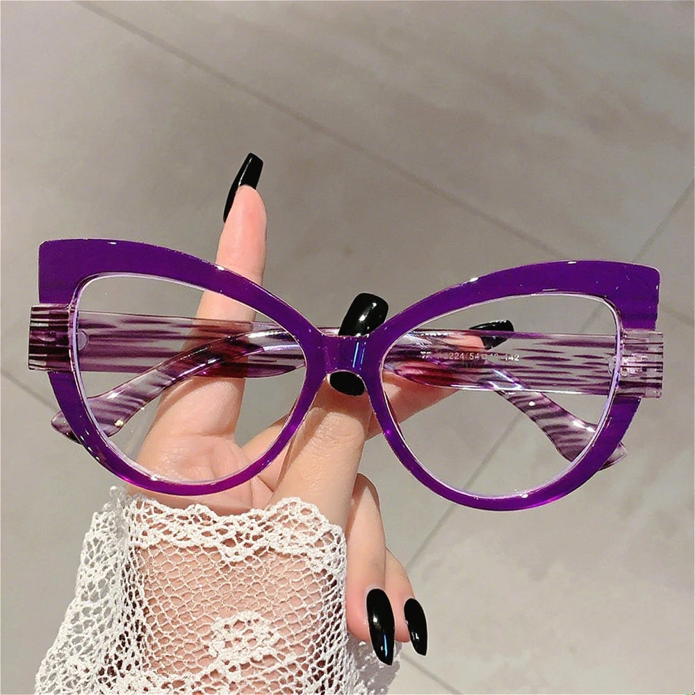 ERIKOLE Oversized Cat Eye Reading Glasses | Anti Blue Light · HMC Lens · Colour Block | Plain or +1.00 to +4.00 | Braviixx