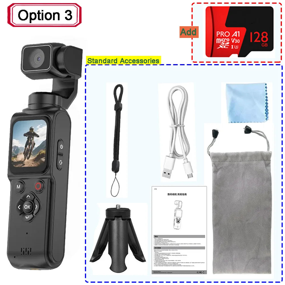 Pocket Vlogging Camera | 330° Face Tracking & Wi-Fi | Braviixx