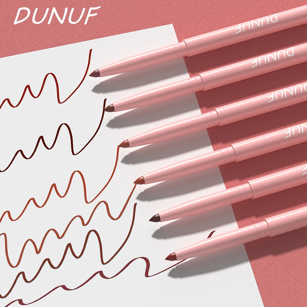 6-Piece Waterproof Long-Lasting Lip Liner Pen Set