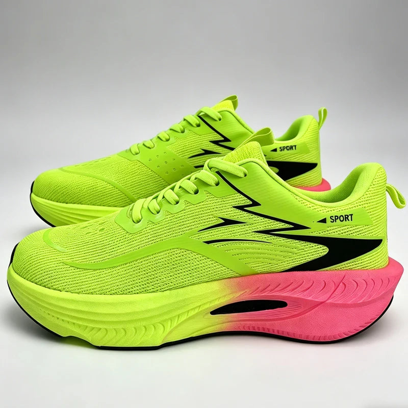 Braviixx Marathon Running Sneakers | Breathable Mesh Athletic Shoes | Men & Women | 13 Colors