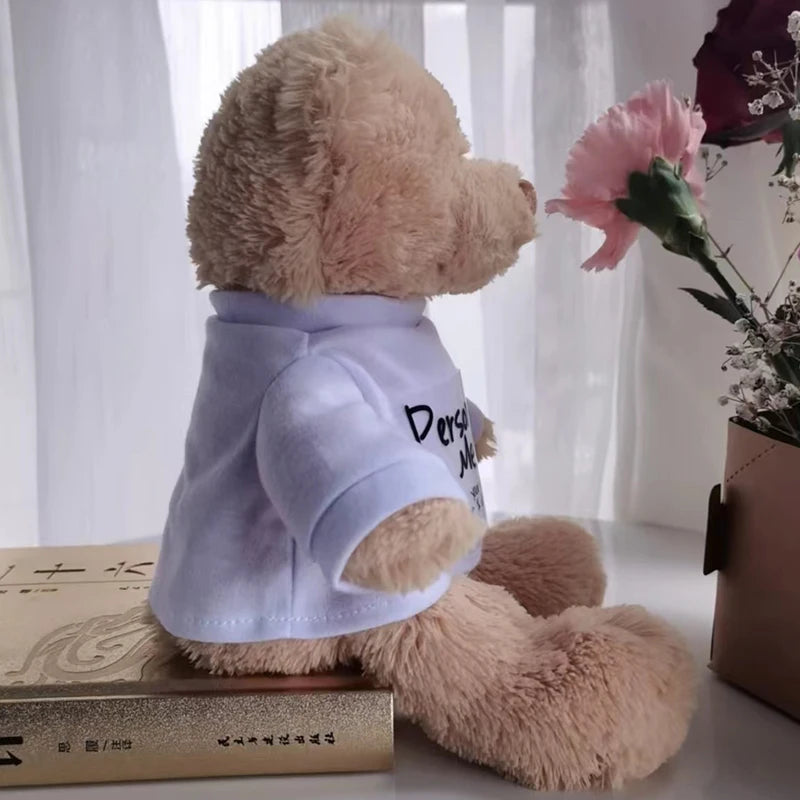 11-Inch Plush Teddy Bear with Removable T-Shirt | Baby Gift | Braviixx