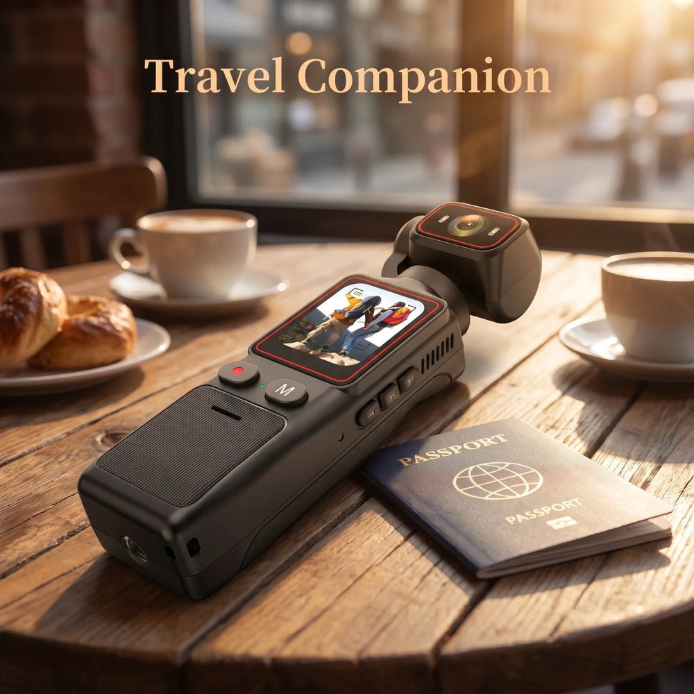 Pocket Gimbal Camera | 3-Axis Stabilization & Touch Display | Braviixx
