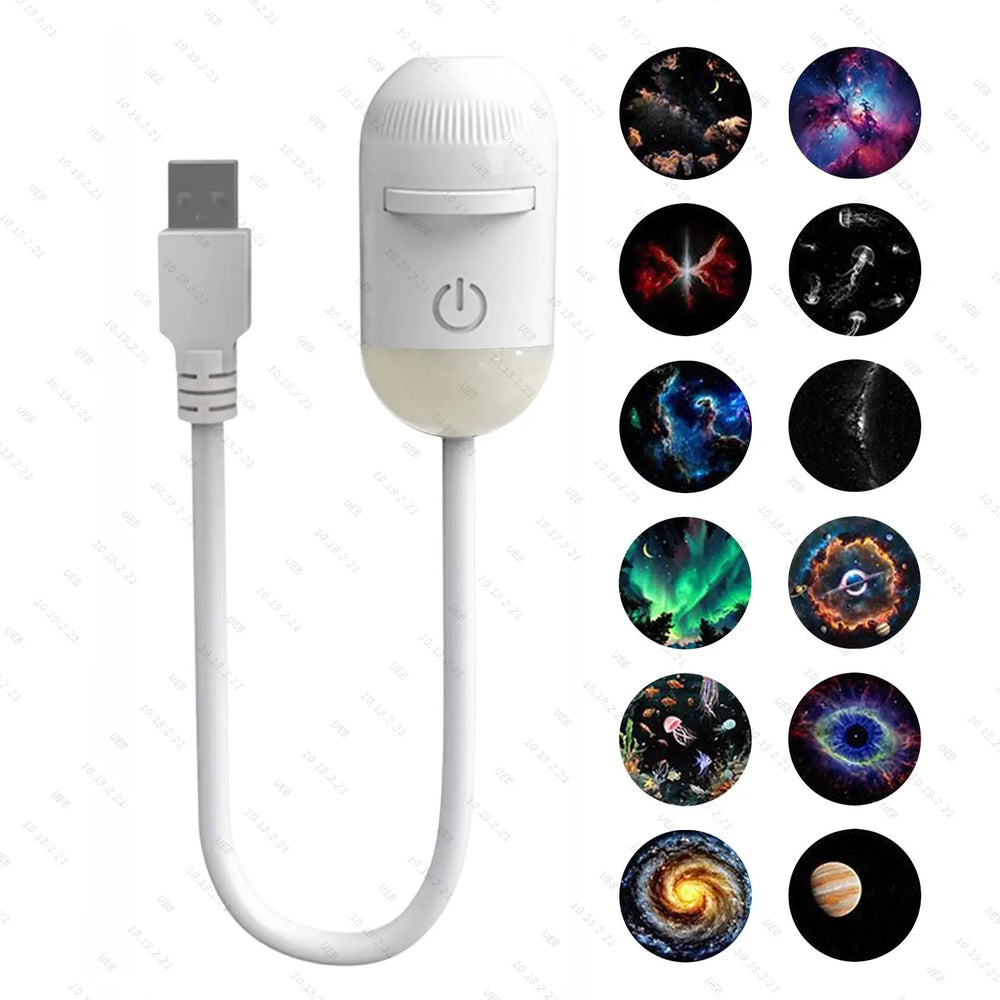 Mini Galaxy Star Projector with Interchangeable Films | Braviixx