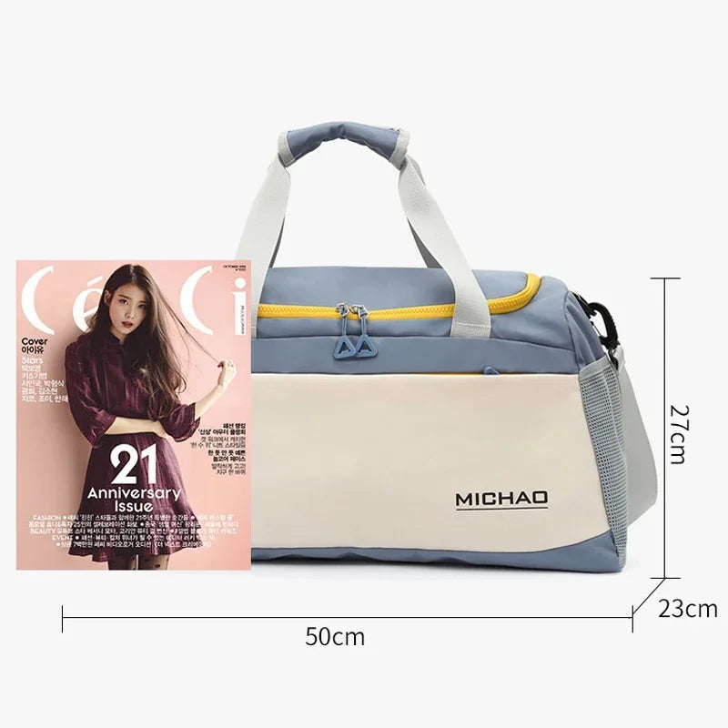 Colourblock Gym Duffel Bag | Separate Shoe Compartment | Braviixx