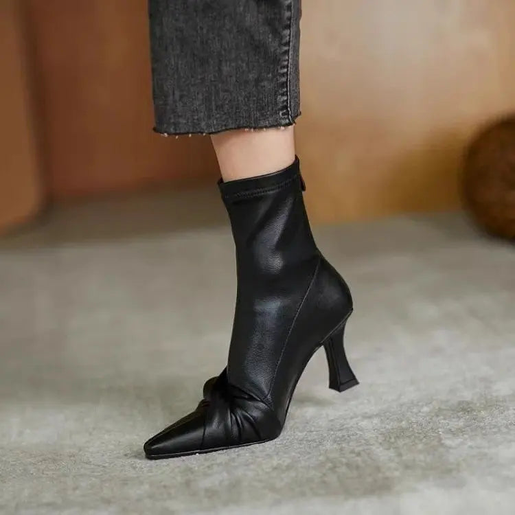 Modern Boots Patent Leather Designer Brand Luxury 2025 New Winter Ankel Boots Bow Wedding Party Dress Gladiator Women Shoes