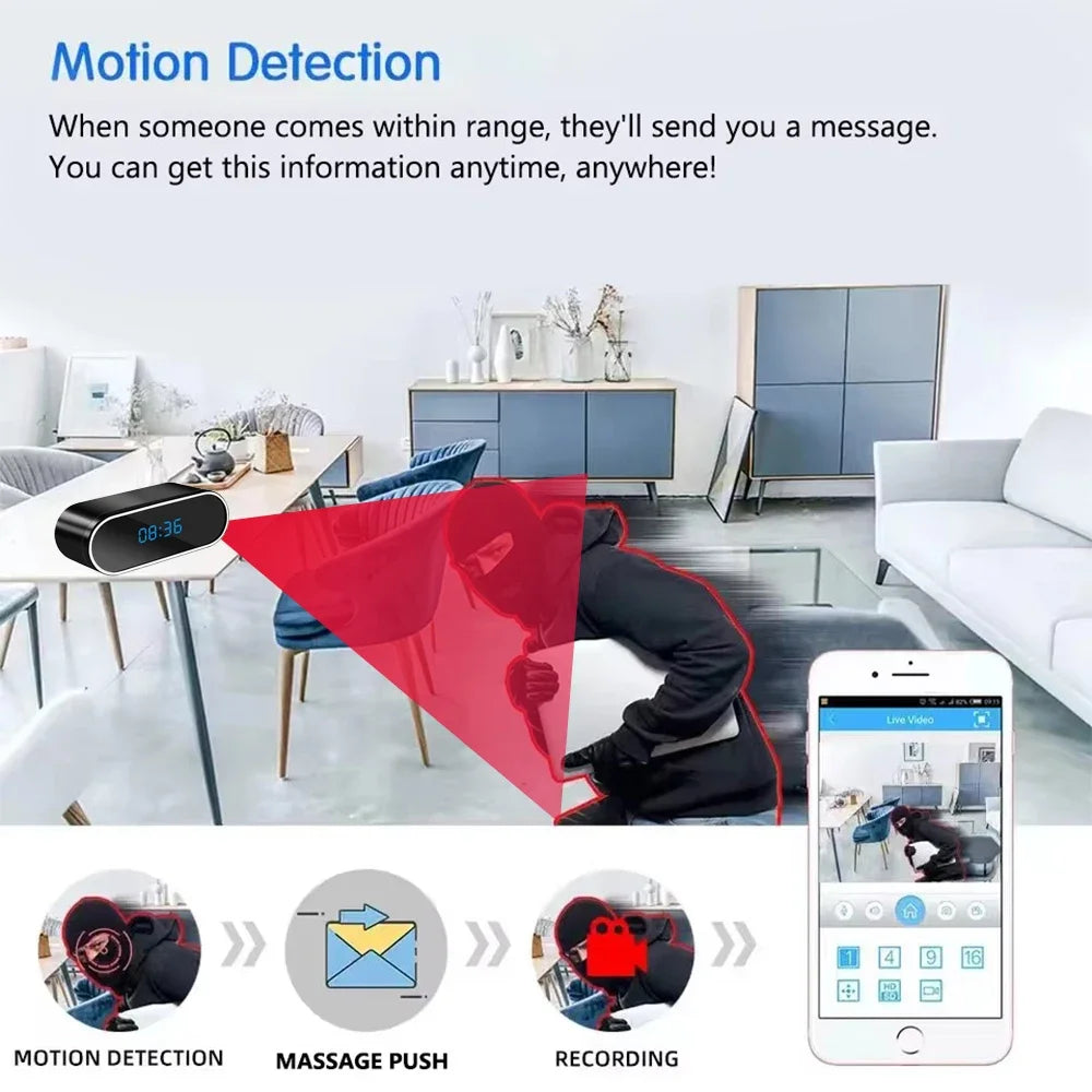 Wi-Fi Clock Camera | Remote Viewing & Night Vision | Braviixx