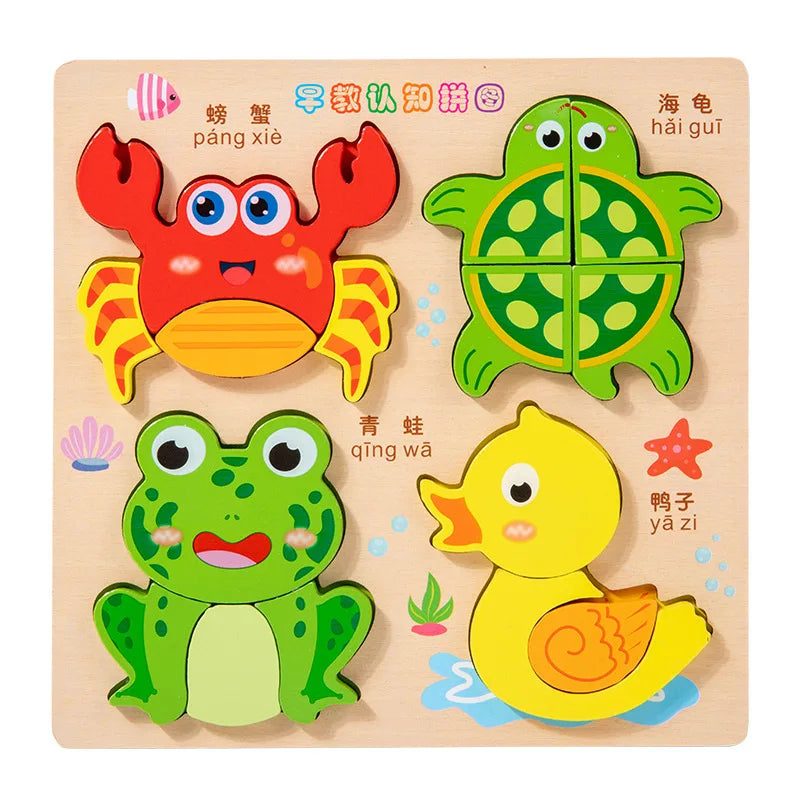 Wooden 3D Shape-Matching Puzzle | Braviixx
