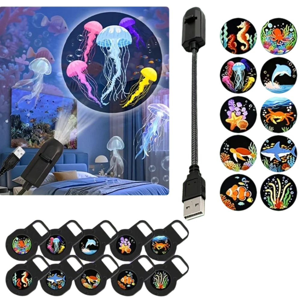 Ocean Projection Light | USB & Rotating Lamp Options | Braviixx