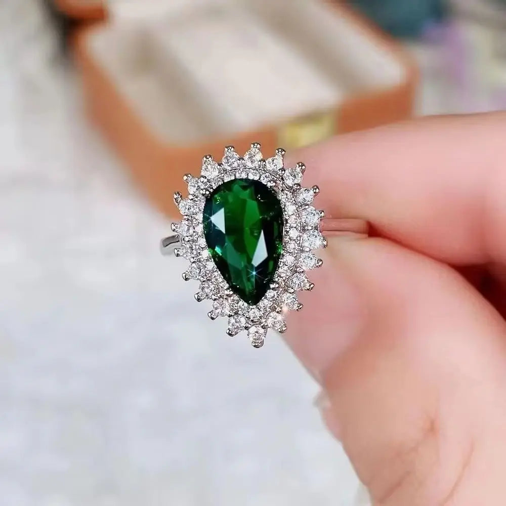 Water-Drop Zircon-Style Ring | Braviixx