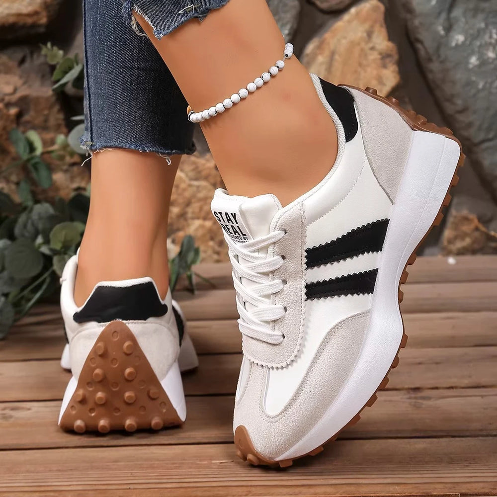 Womens Sneakers Mesh Breathable Walking Shoes Fashion Chunky Platform Sneakers Retro Jogging Footwear Ladies Casual Sports 2026
