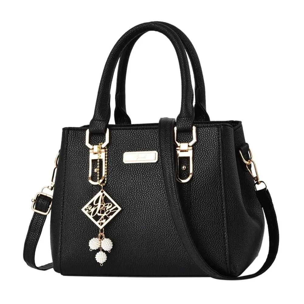 Textured Mini Tote Handbag | Twin Handles & Adjustable Strap | Braviixx