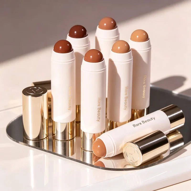 4-Colour Butter Lip Balm & Glitter Liquid Highlight Makeup | Moisturising Nourishing High Gloss Mirror Finish