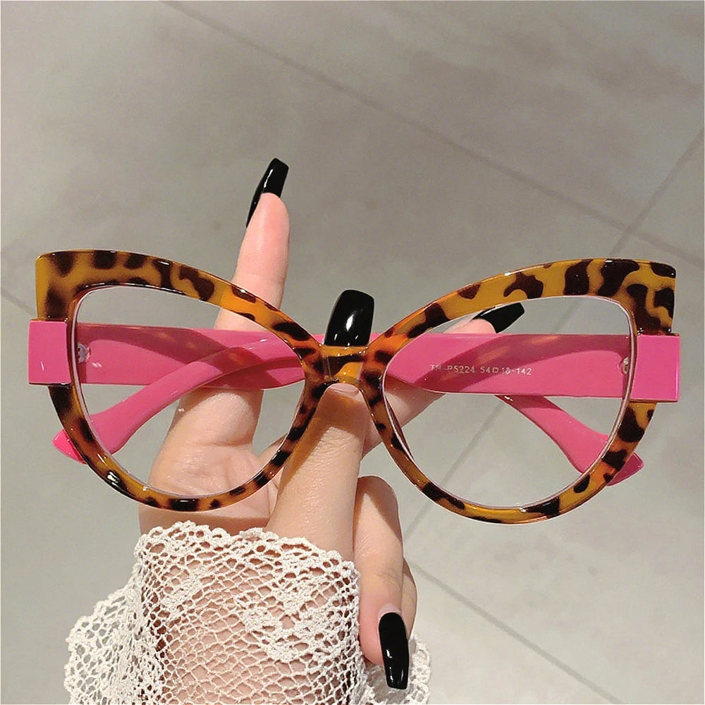 ERIKOLE Oversized Cat Eye Reading Glasses | Anti Blue Light · HMC Lens · Colour Block | Plain or +1.00 to +4.00 | Braviixx