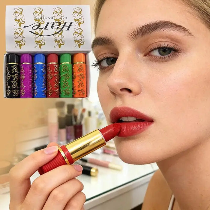 6-Piece Lipstick Set | Mixed & Green Color Options | Braviixx