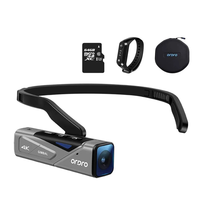 EP7 Head-Worn Camera | 4K 60fps & Optional Accessory Kit | Braviixx