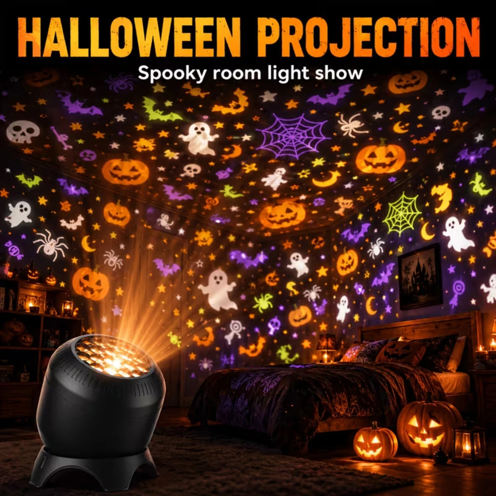 8-in-1 Projection Lamp | Holiday & Ocean Themes | Braviixx