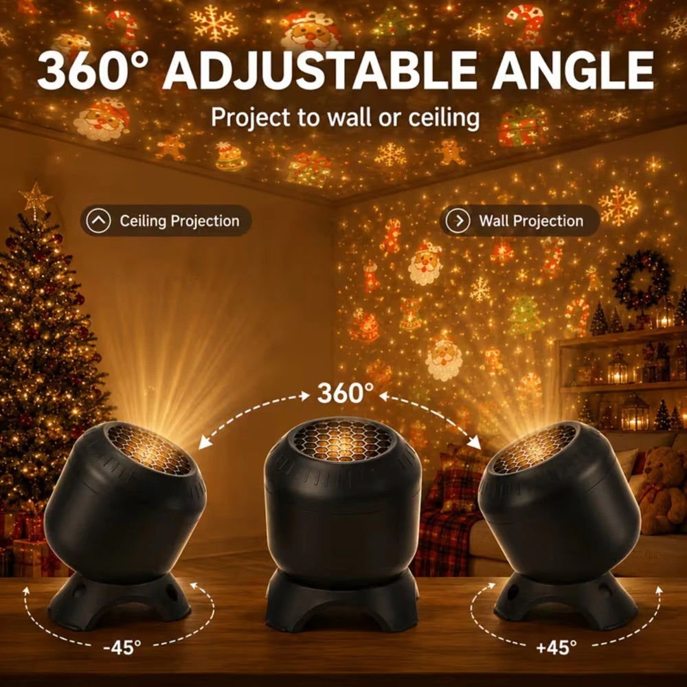 8-in-1 Projection Lamp | Holiday & Ocean Themes | Braviixx
