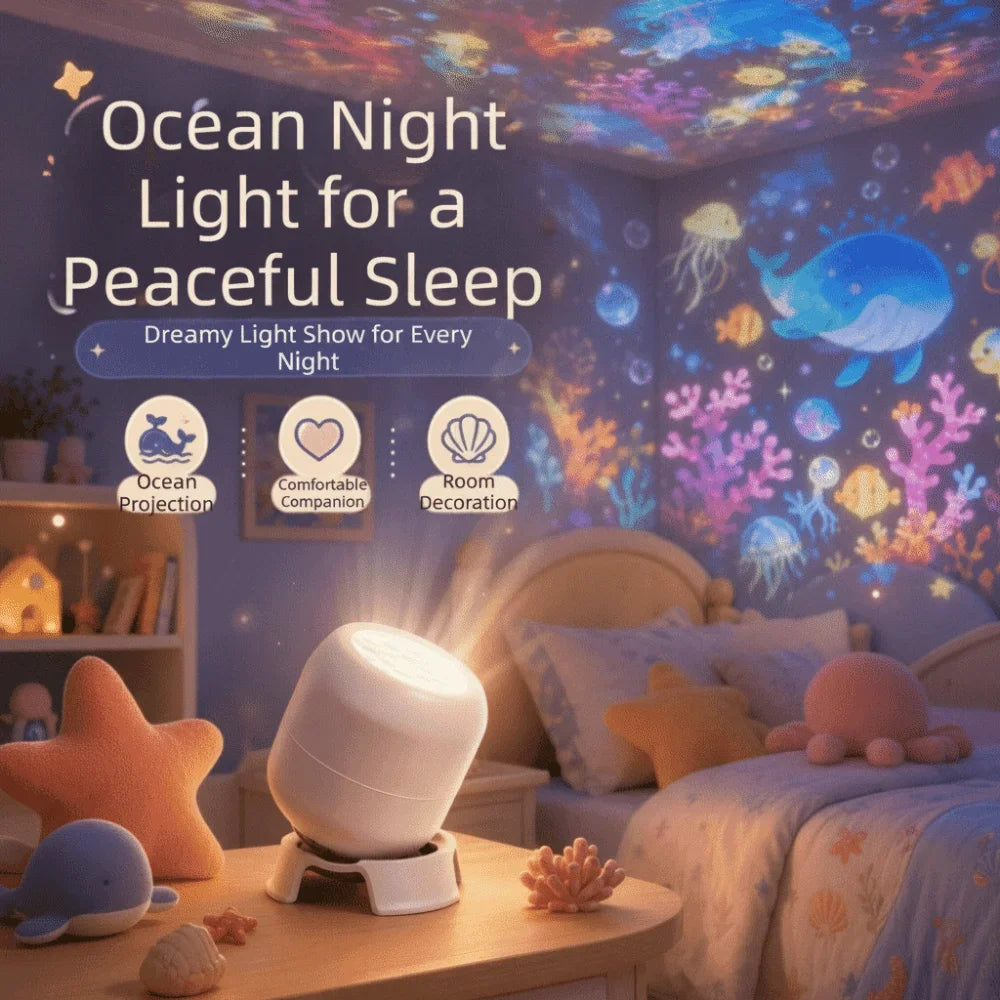 Ocean Projection Light | USB & Rotating Lamp Options | Braviixx