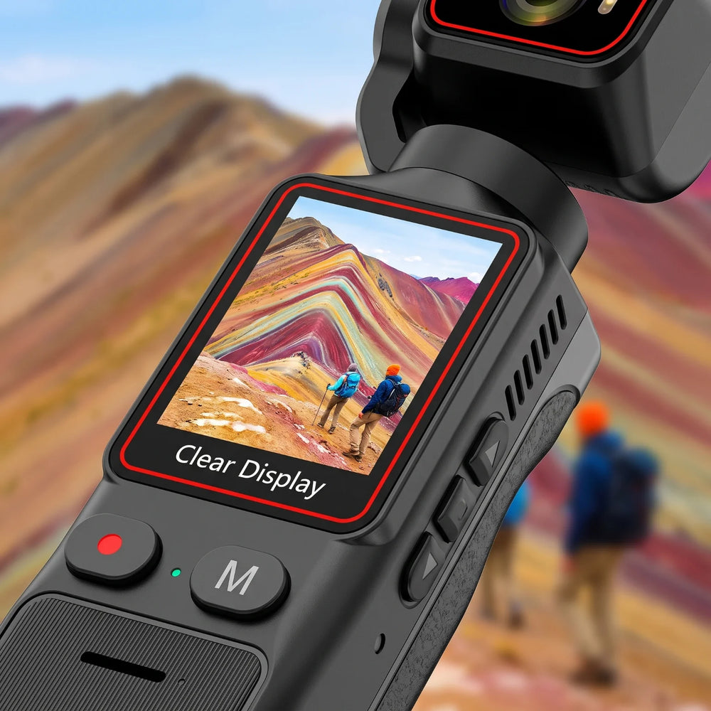 Pocket Gimbal Camera | 3-Axis Stabilization & Touch Display | Braviixx