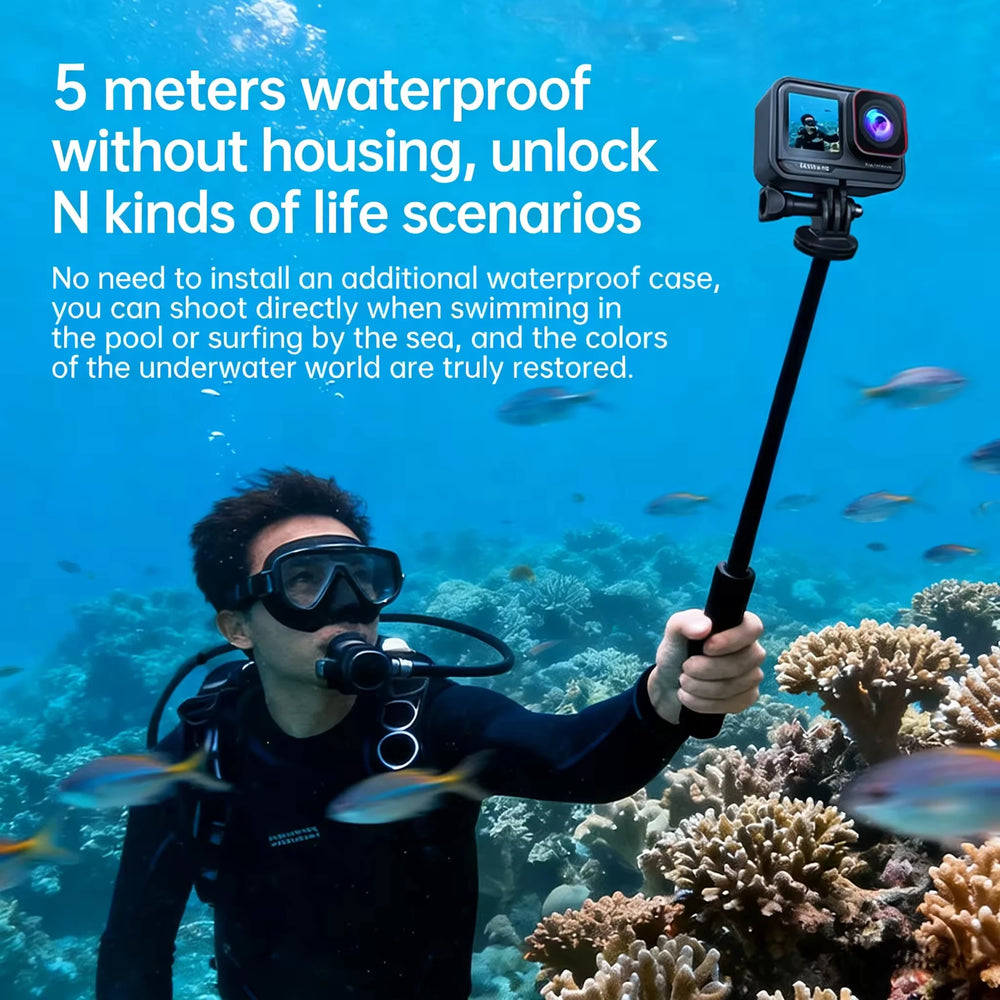 Dual-Screen Action Camera | Wi-Fi & 6-Axis Stabilization | Braviixx