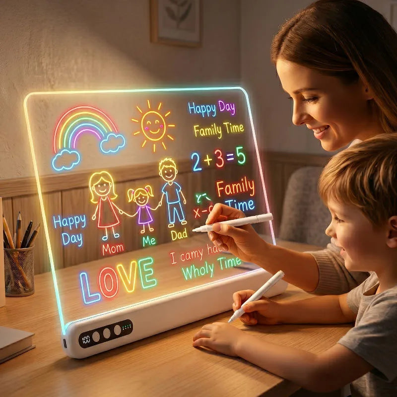 Rechargeable LED Drawing & Message Board | Braviixx