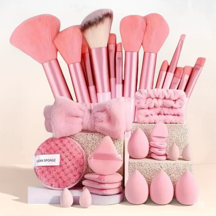 Makeup Brush & Beauty Tool Set | 4–33 Piece Bundles | Braviixx