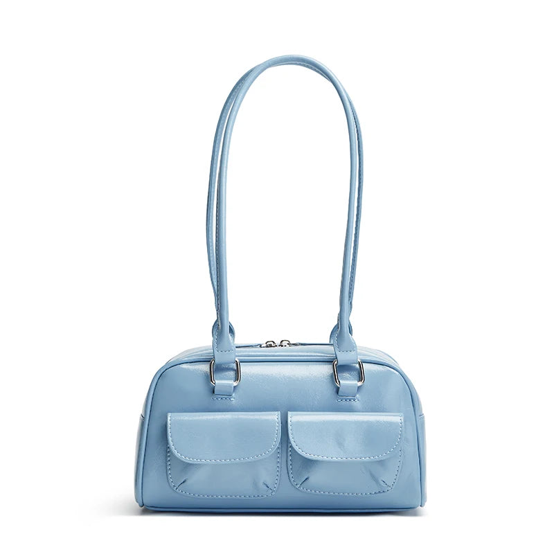 Women's Bowling Shoulder Bag | Twin Front Pockets | Braviixx