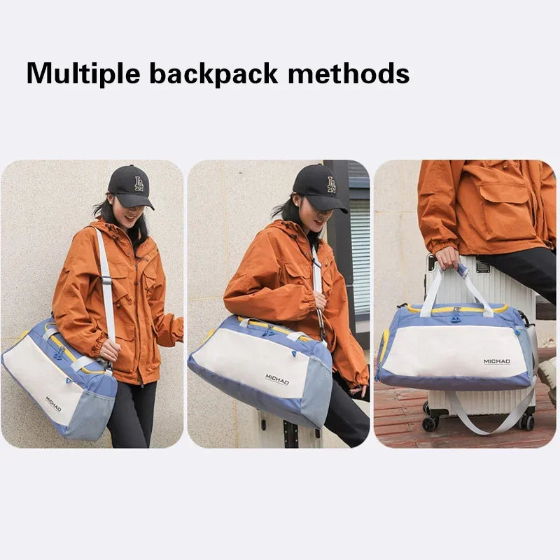 Colourblock Gym Duffel Bag | Separate Shoe Compartment | Braviixx