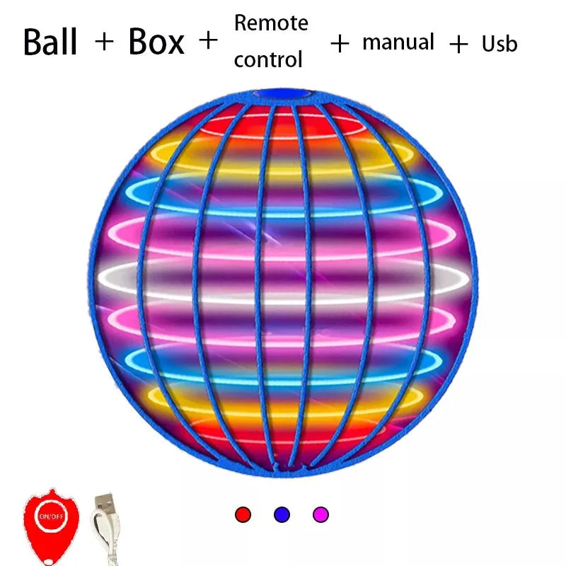 LED Flying Spinner Ball with Hand Control | Braviixx