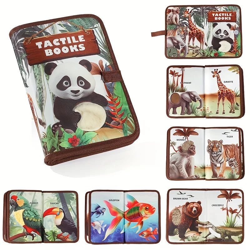 Animal Touch-and-Feel Cloth Book | Braviixx