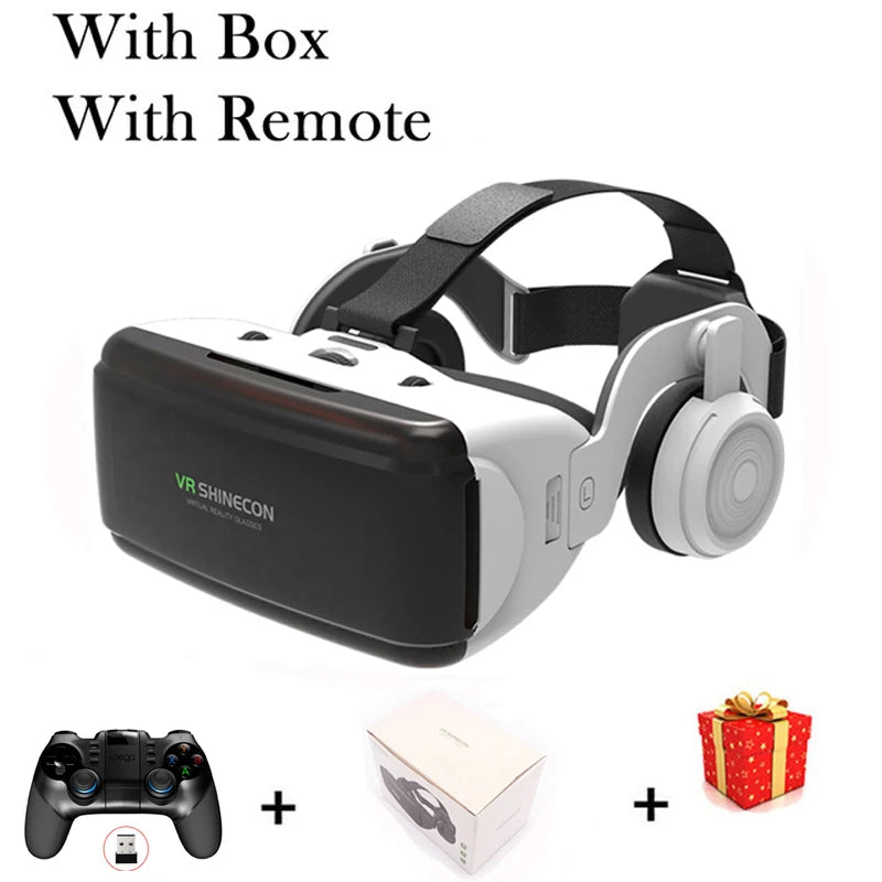 VR Headset with Built-In Headphones | 3D Virtual Reality Glasses for Smartphones | Braviixx