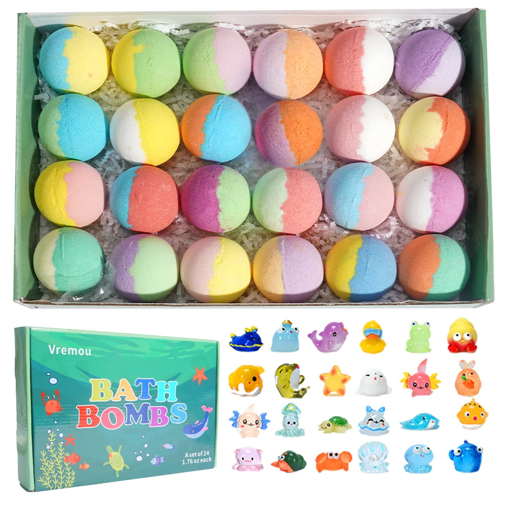 24-Piece Kids' Bath Fizz Set | Braviixx