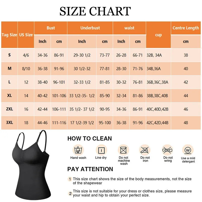Women's Padded-Bra Shapewear Cami | Braviixx