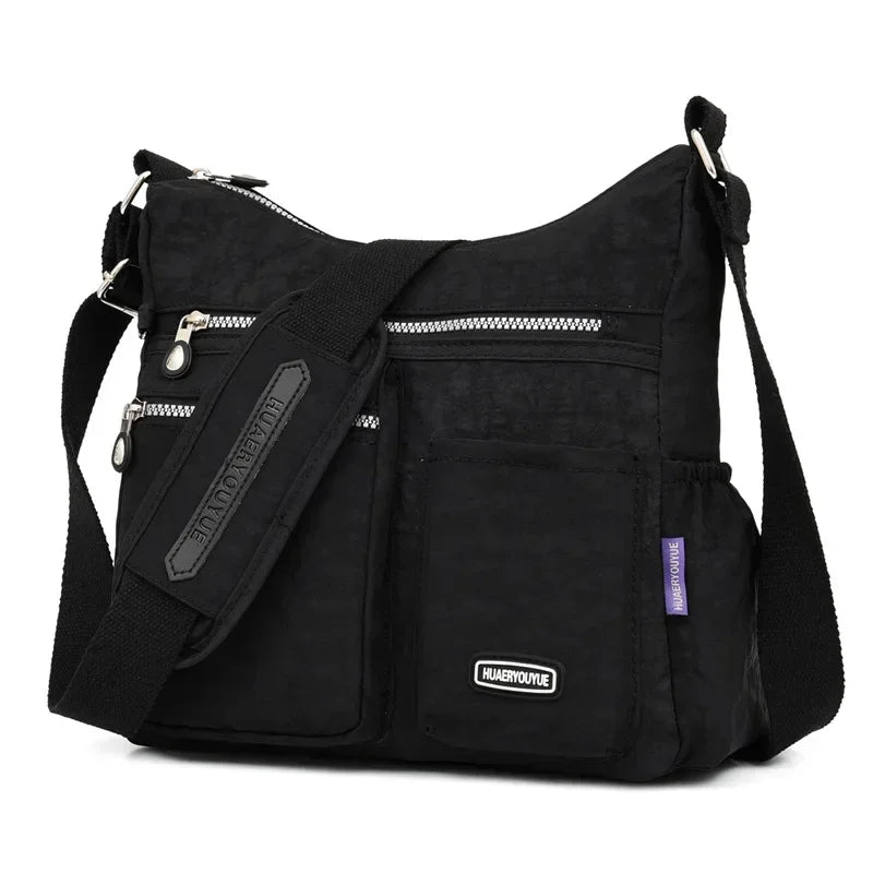 Multi-Pocket Crossbody Bag | Nylon | Braviixx