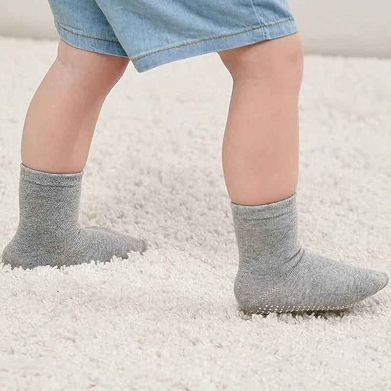 12-Pair Kids’ Grip Crew Socks | Braviixx