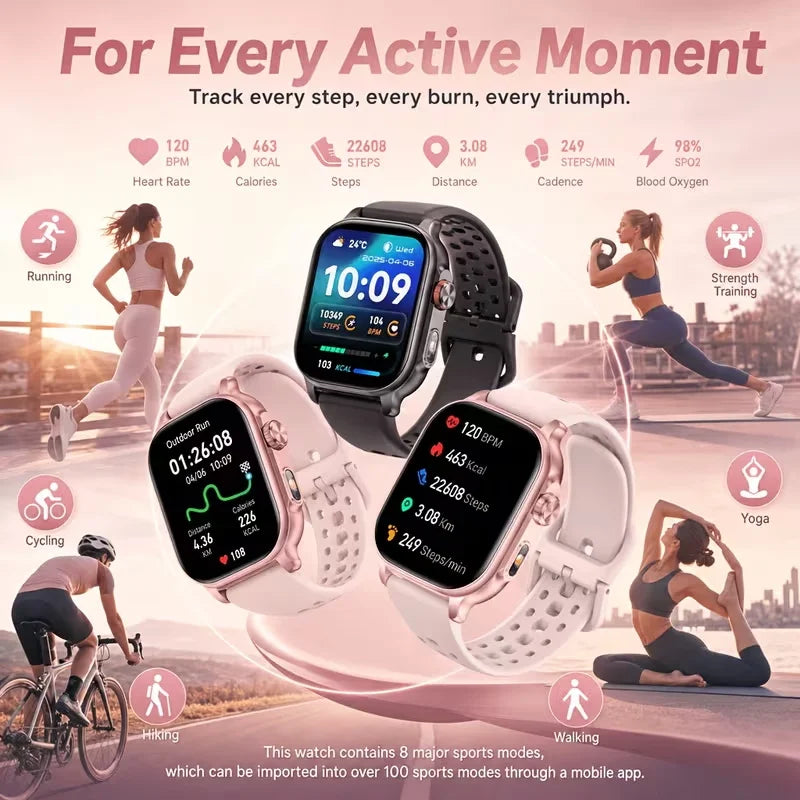 2.01-Inch Bluetooth Calling Smartwatch | Braviixx