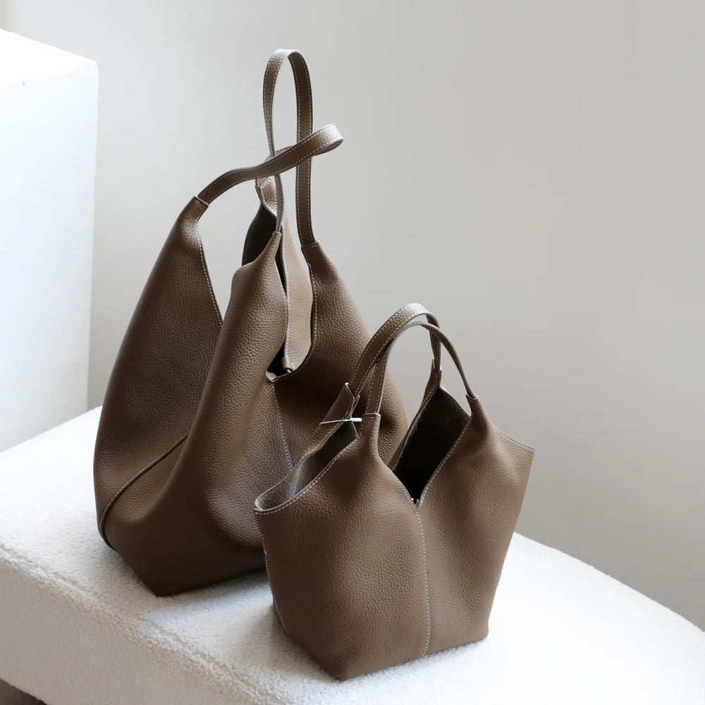 Women's Soft Textured Tote Bag | Two Sizes | Braviixx