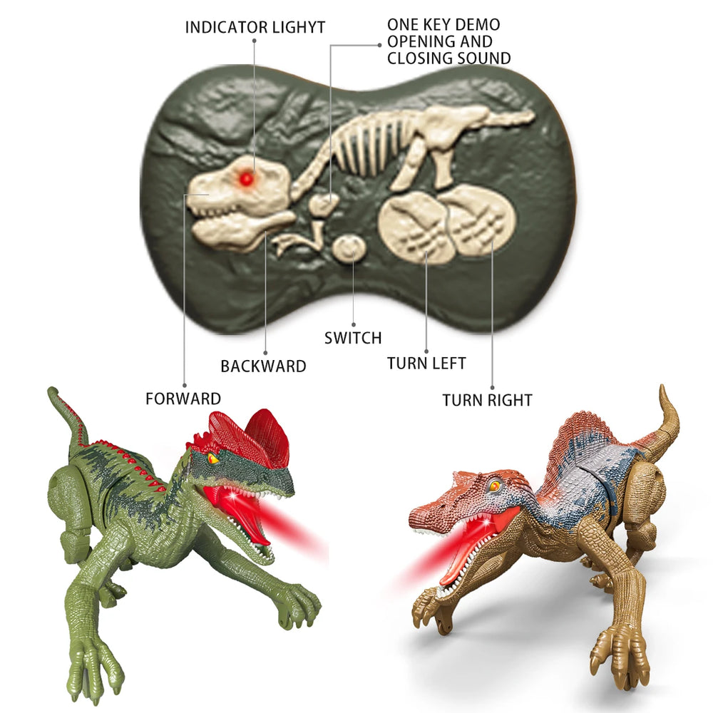 2.4GHz Remote Control Walking Dinosaur Toy | Braviixx