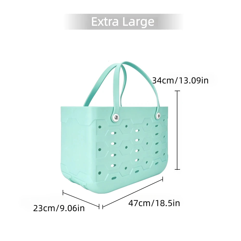 EVA Beach Tote Bag | Perforated Design & Twin Handles | Braviixx
