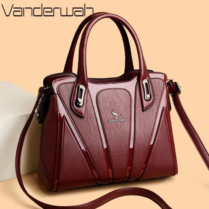Multi-Compartment Top-Handle Shoulder Bag | Braviixx